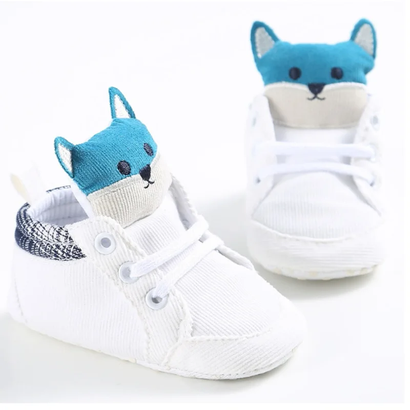 0-18 м Детские кроссовки милый мультфильм лиса Neonata Scarpe малыш Chaussure семья мальчик детские пинетки обуви для малышей Девочка детская обувь