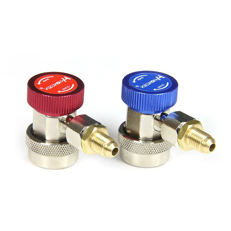 HVAC Manual Coupler Connector Adapter High/Low Side Pressure R134a 1/4&quot SAE High Quality For Car A/C Auto Air Conditioning | Автомобили