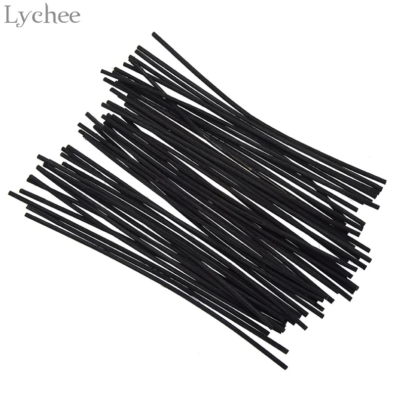 Lychee Life 50 шт. Сменные палочки из черного ротанга испаритель эфирных масел для