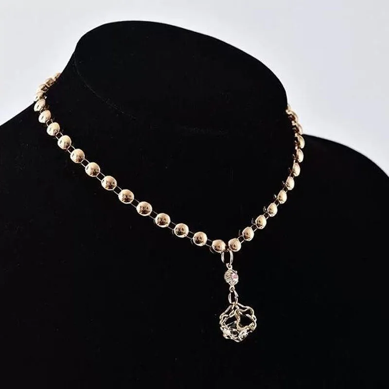 Новый дизайн металлическая шаровая цепочка 4 стиля акриловый кулон чокер