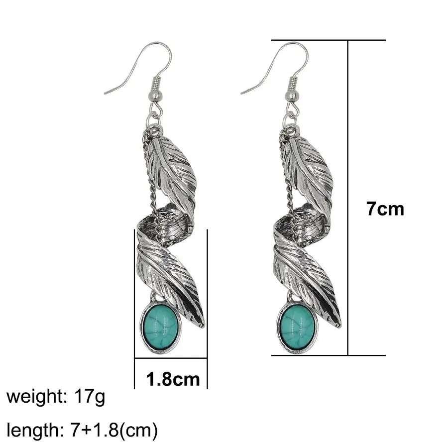 Женские длинные серьги подвески в богемном стиле|earring supplies|silver triangle earringssilver sapphire