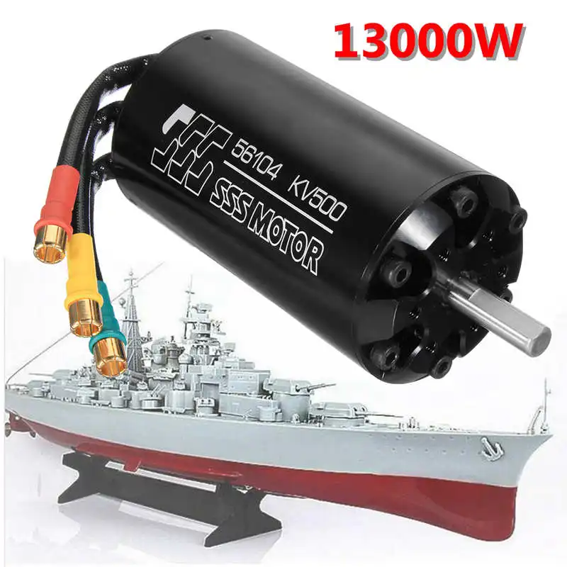 SSS 56104/500KV бесщеточный мотор 6 полюсов для RC морских лодок, электрическая доска для серфинга