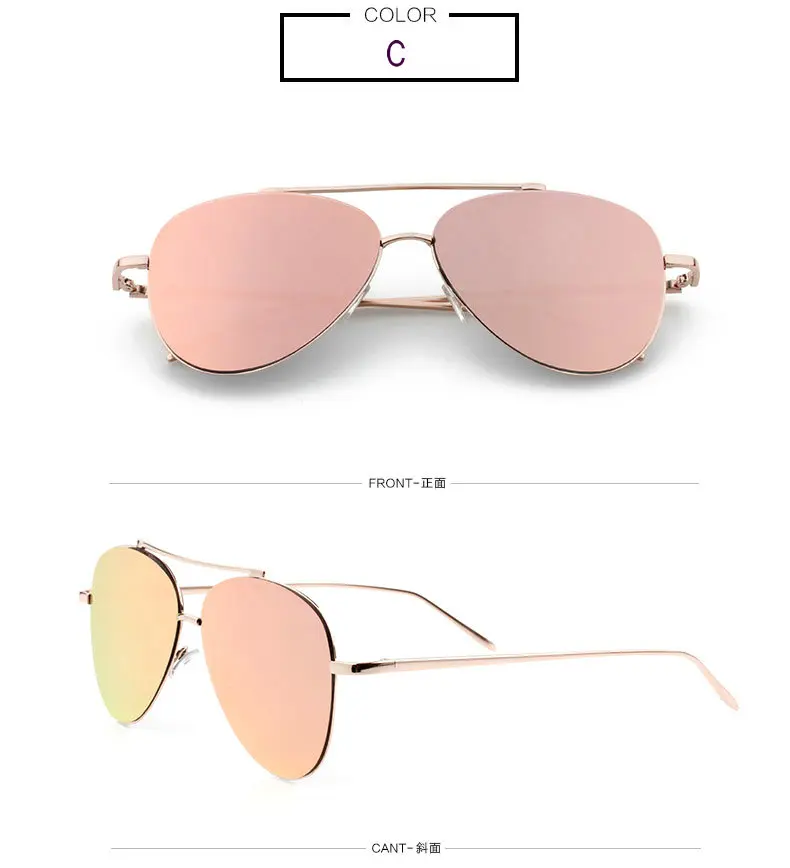 Солнцезащитные очки для женщин Для бренд Дизайн Цвет линзы пилот Стиль