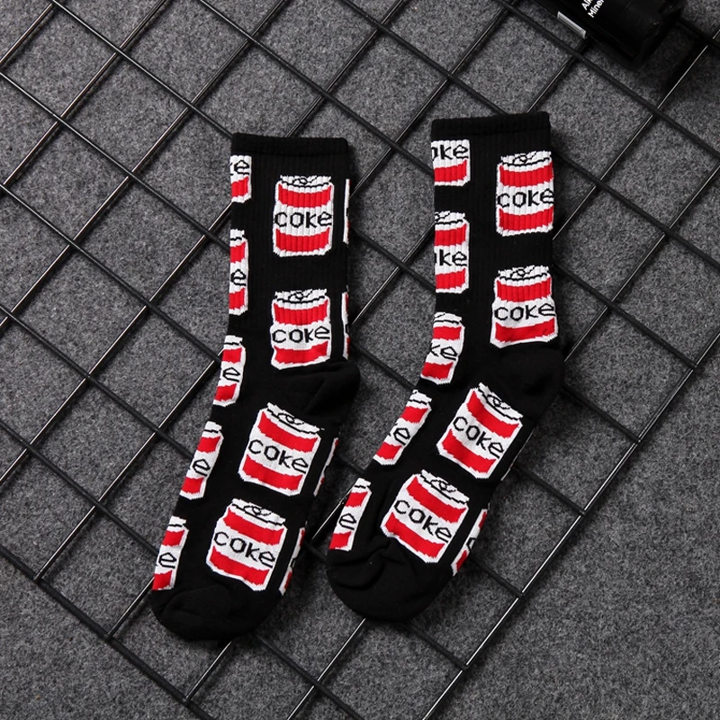 Носки для скейтборда в стиле Харадзюку мужские модные дизайнерские с рисунком