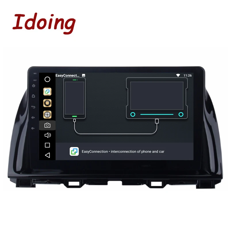 Idoing 2Din 10.2inch 4G RAM 32G ROM Steering Wheel Android8.0 Car Multimedia Player Fit Mazda CX5 Octa Core Fast Boot 3G TV | Автомобили и