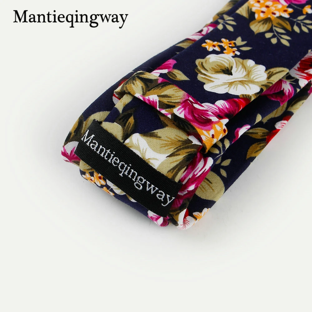 Мужской галстук-бабочка Mantieqingway 6 см с принтом на шею для свадьбы цветочным