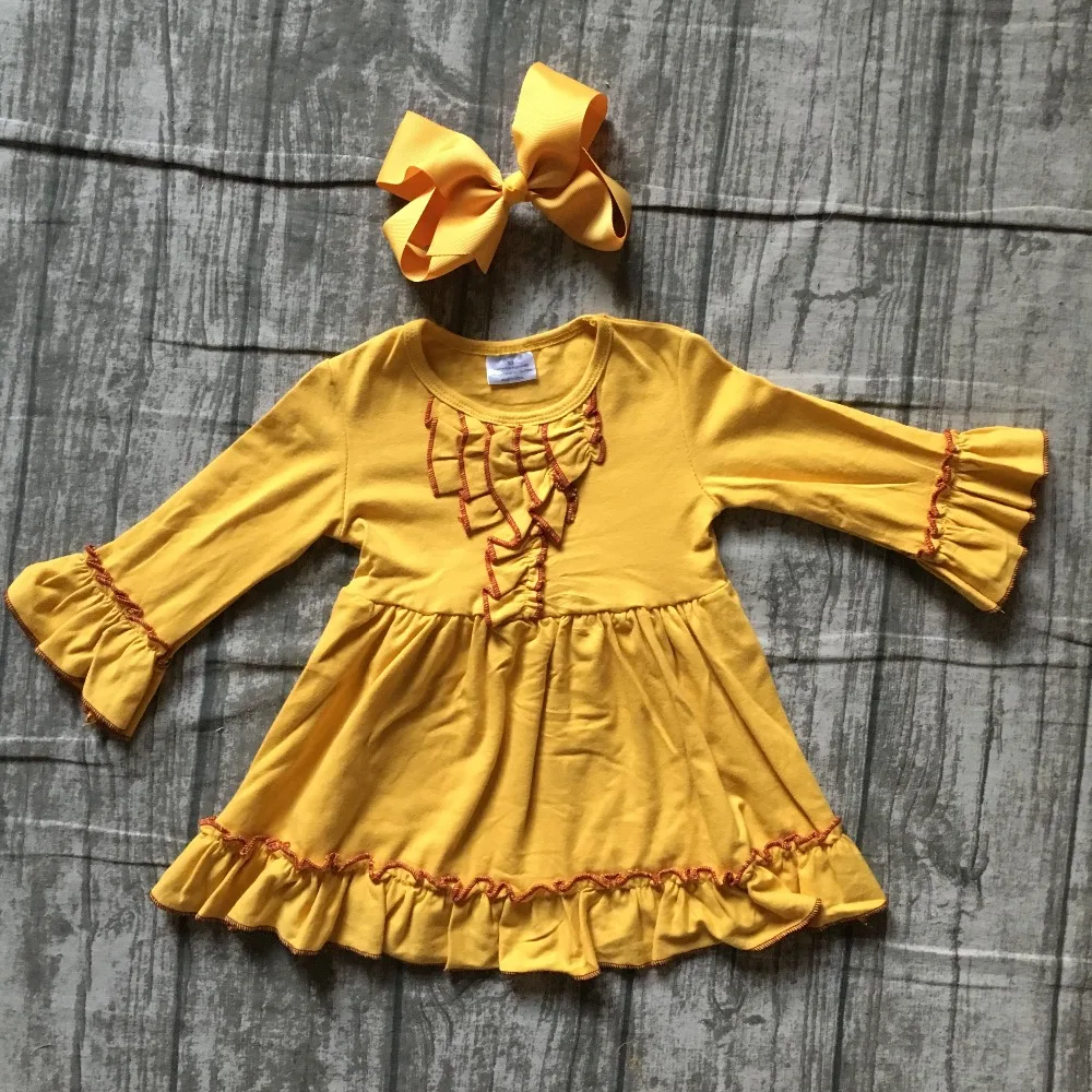 Newarrivals/осенне зимнее хлопковое платье для маленьких девочек детская одежда до