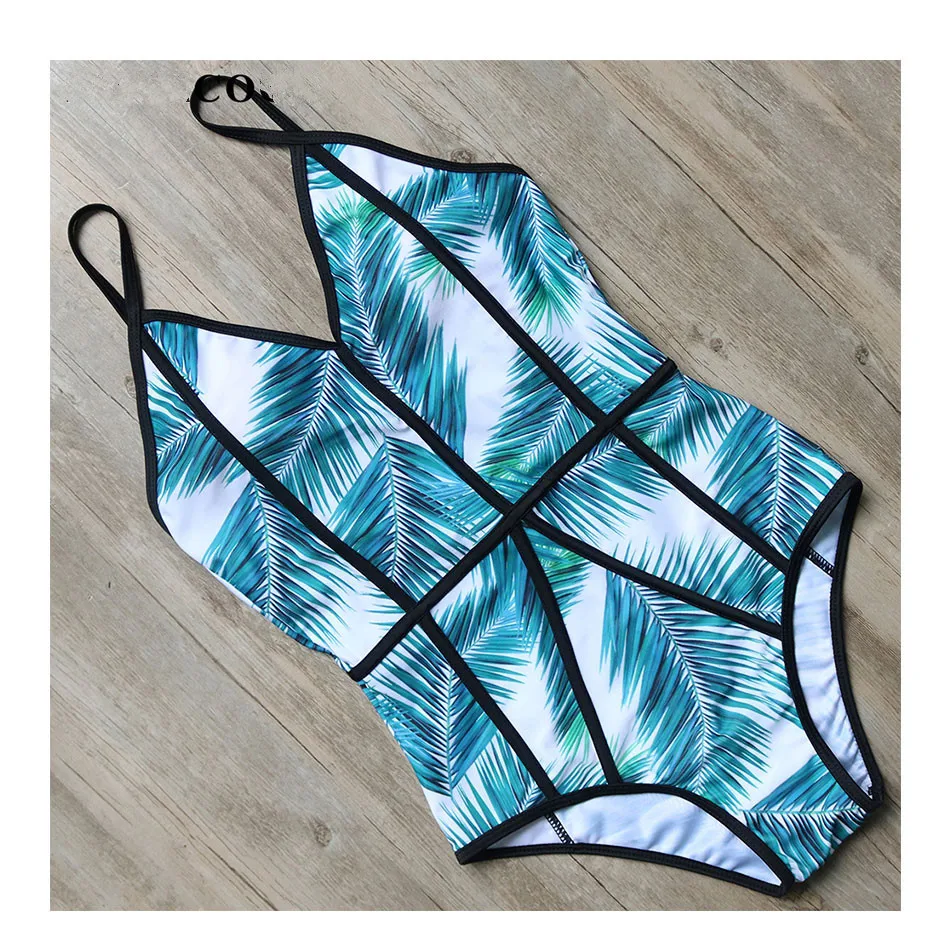 Midou закрытый купальник Для женщин сексуальный Монокини с пуш-апом подвязками