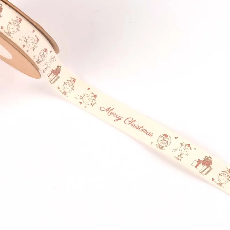 5 ярдов бежевые хлопковые кружева лента мульти Рождественский дизайн DIY для