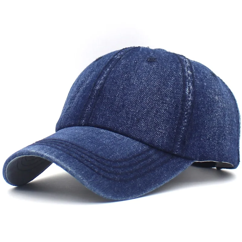 Ditpossible мыть хлопок бейсболки для женщин для мужчин летняя уличная casquette джинсы синий шапки снепбеки