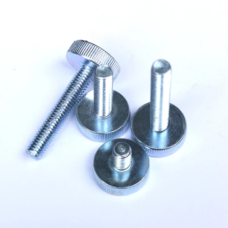 M3 M4 Knurled Thumb Screw GB835 Flat Head Adjust Screws Carbon steel Bolts Size 6mm-30mm | Обустройство дома