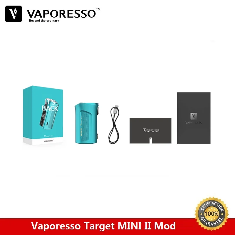 Vaporesso Target Mini II 50 Вт TC Box Mod 2000 мАч встроенный аккумулятор подходит для VM Vape Tank 2A