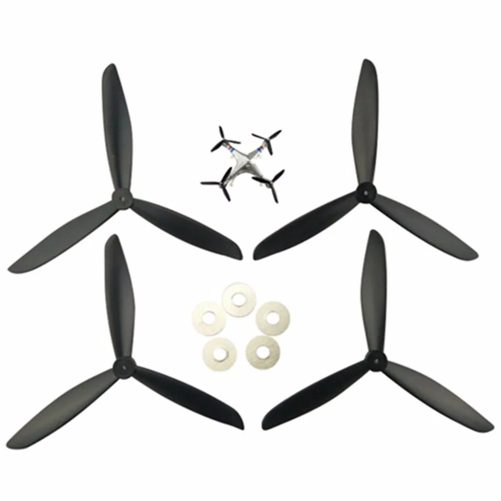 Обновленные пропеллеры с 3 лезвиями для SYMA X8 X8C X8G X8W X8HC X8HW Axis аксессуары самолета|3