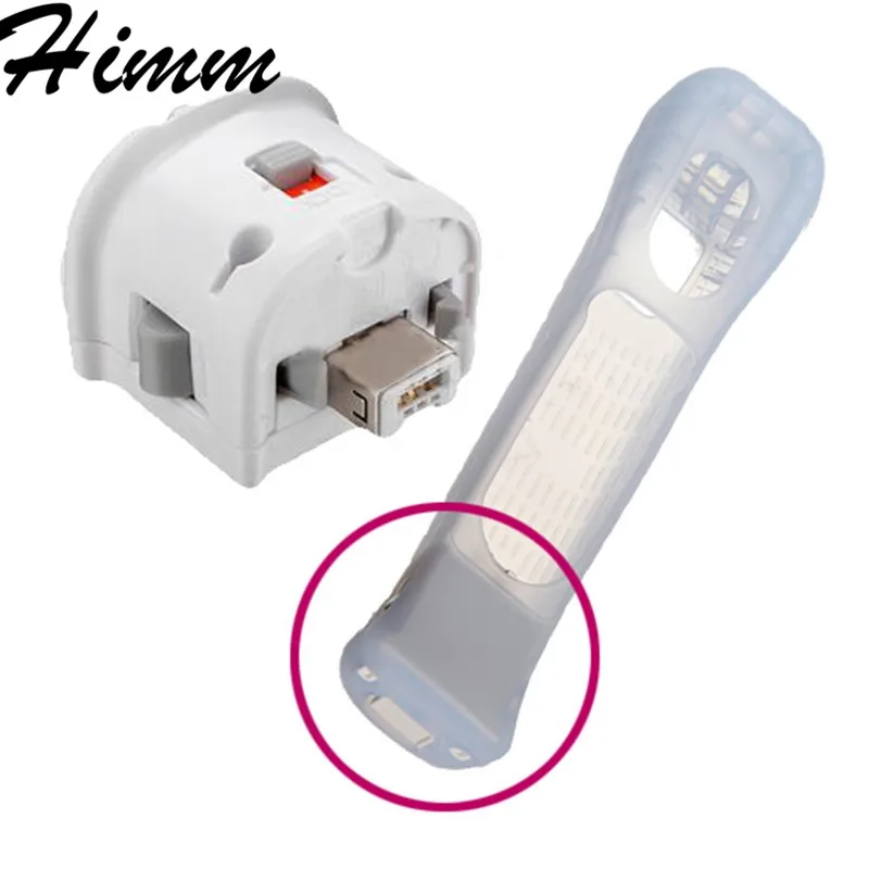 Motion Plus MotionPlus датчик адаптера + силиконовый чехол для Nintendo for Wii Remote Controller|case for|motion
