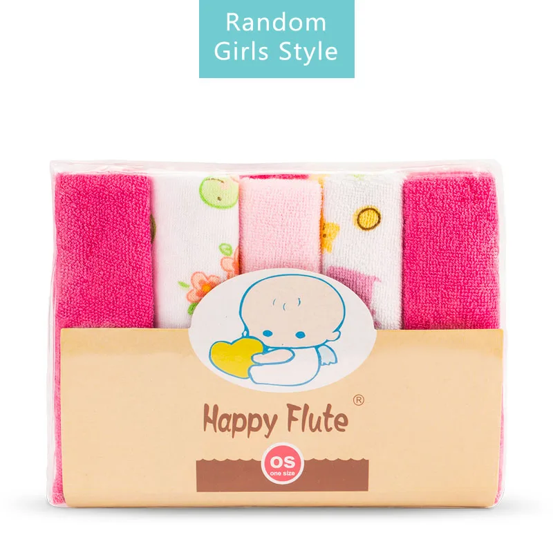HappyFlute 23*23 см, 10 шт./партия супер мягкие салфетки для младенцев из хлопка и полиэстера полотенца для кормления - Цвет: Random Girl Style
