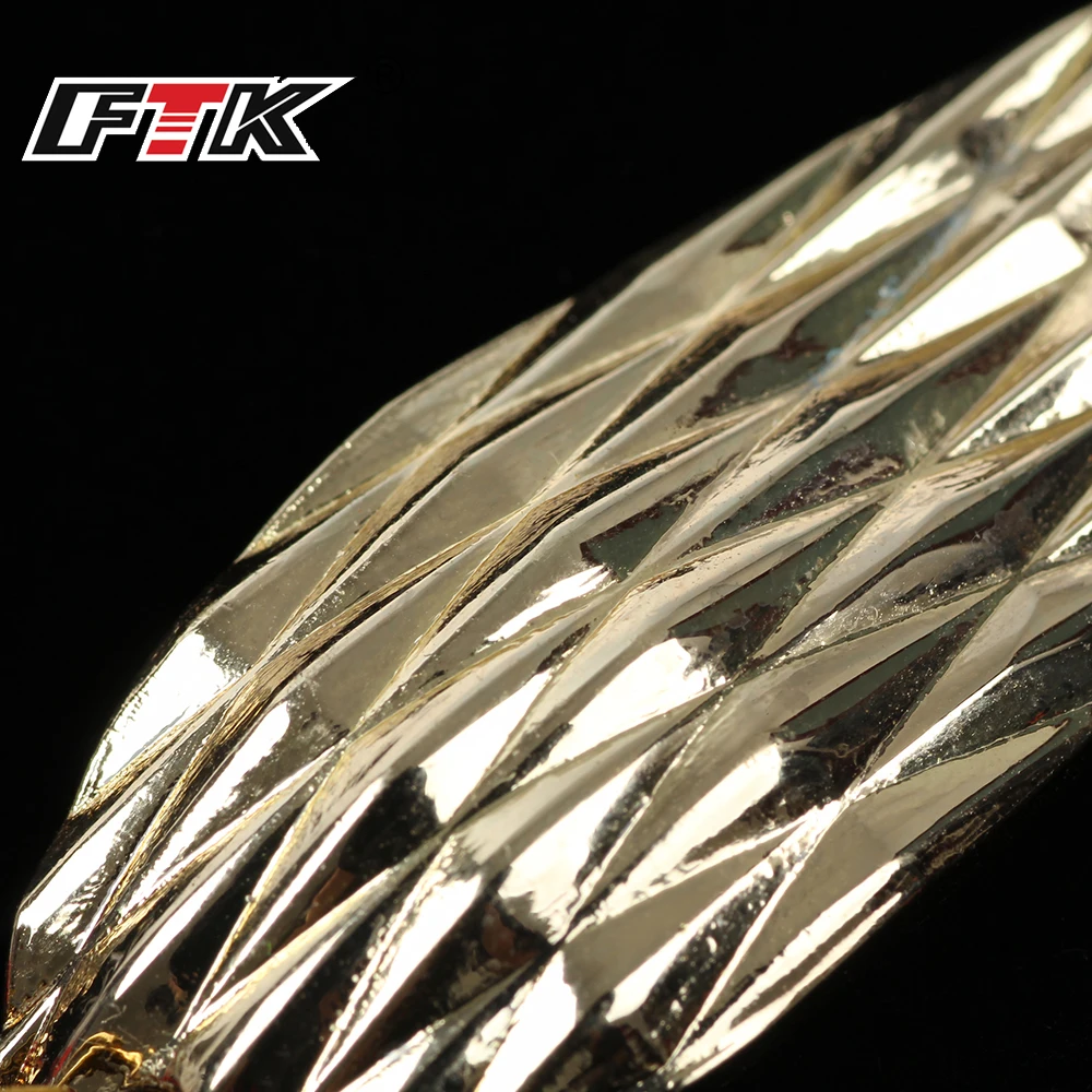 FTK приманка для рыбной ловли в виде ложки жесткая 5 шт./лот Серебряный набор