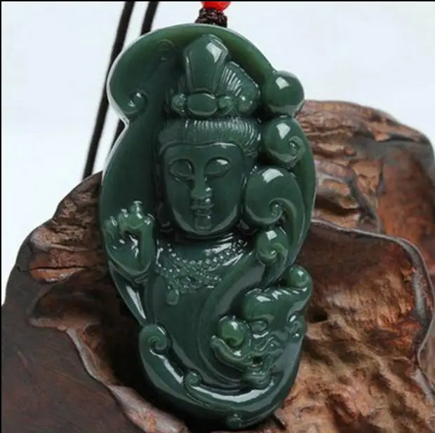 Очаровательные мужские стильные подвески ручной работы гуаньинь бодхисаттва 18