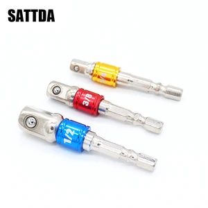 3 шт., удлинители для дрели, из хромованадиевой стали, с шестигранным хвостовиком на 14 дюйма, 38 дюйма, 12 дюйма