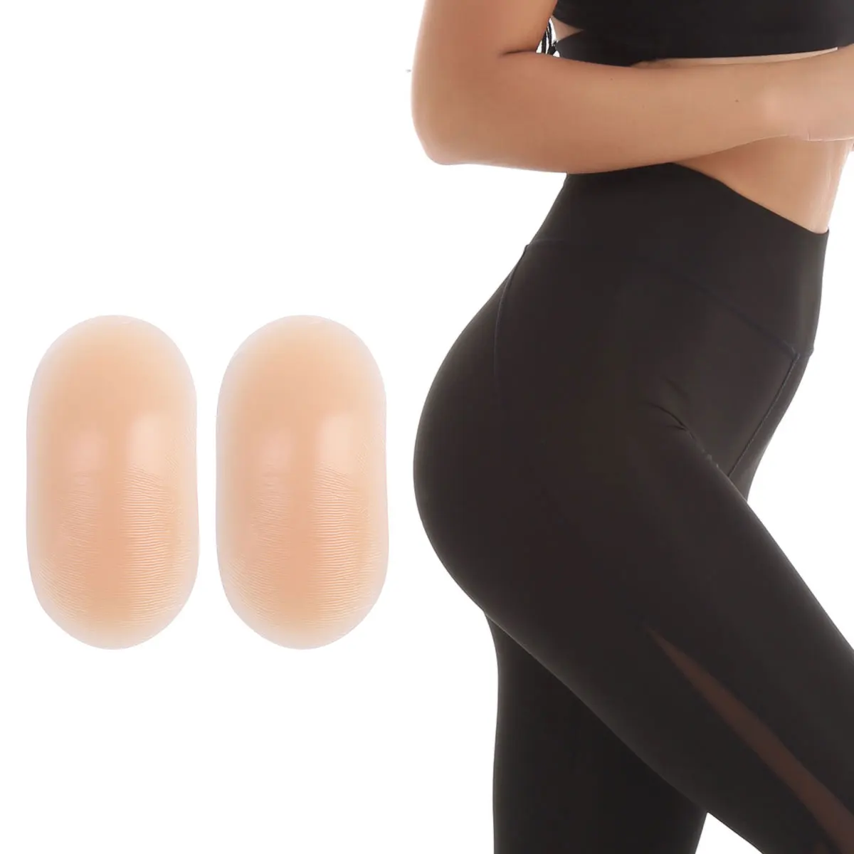 TiaoBug/1 пара, шейпер для ягодиц, бедер, усилитель, вставки, подтяжка, контур, удобный, пуш-ап, для женщин, съемные силиконовые накладки для ягодиц, бедер