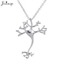 jisensp 10pcs new fashion science jewelry hippie chic neuron brain nerve cell necklace colar boho neuron necklace for women n197