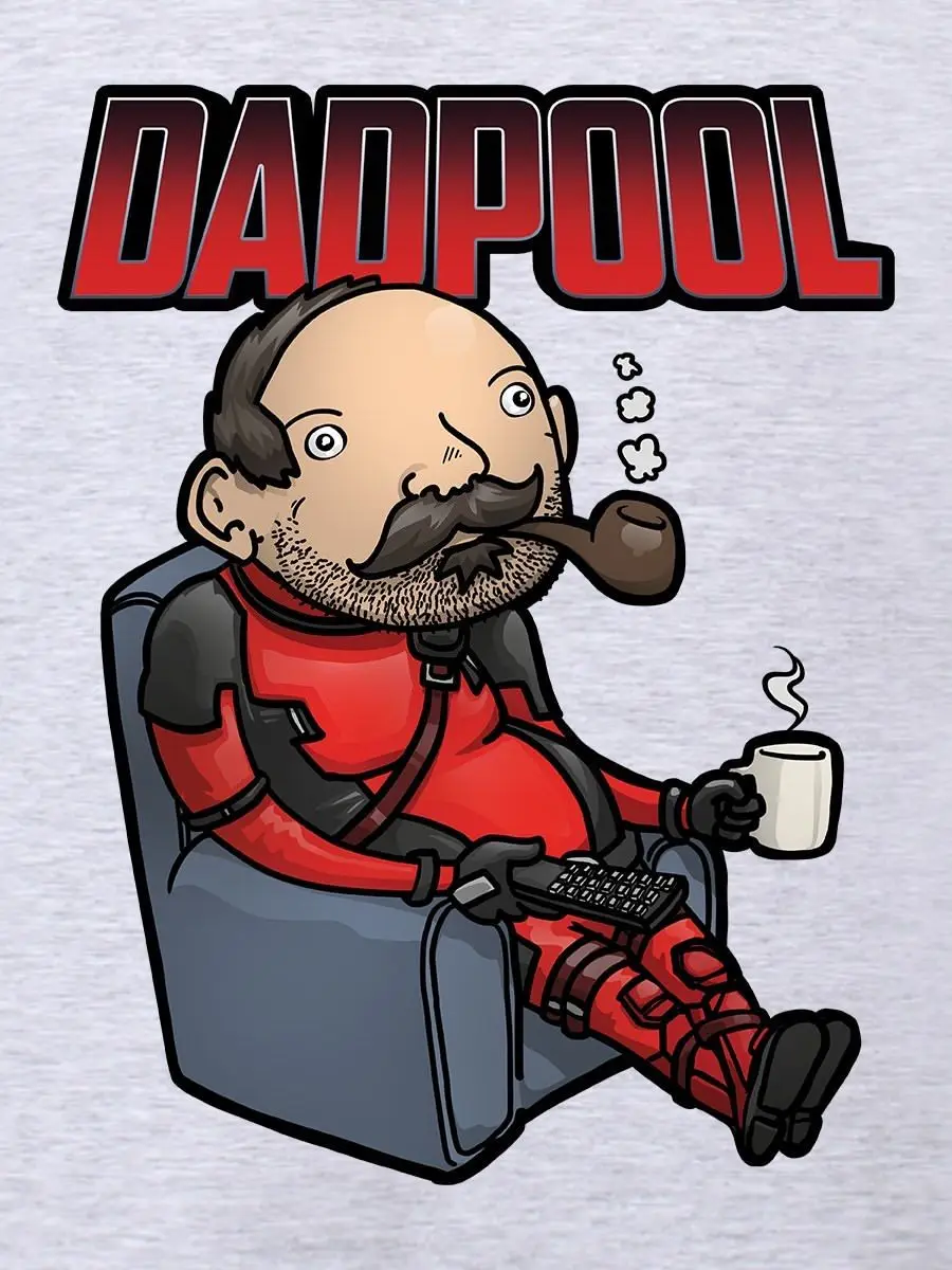 Dadpool мужская серая футболка Мужская топы с коротким рукавом хлопковые футболки