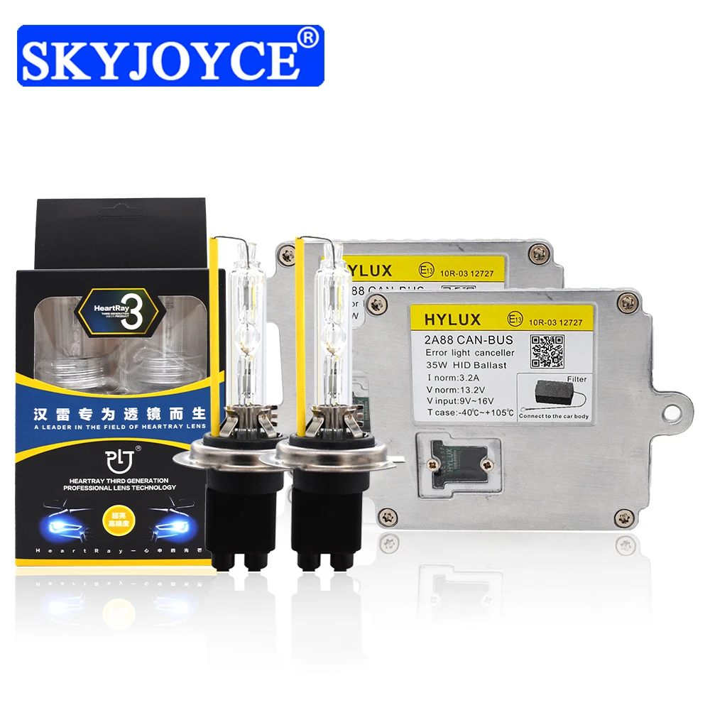Ксеноновый комплект Canbus HID 12 в 35 Вт Hylux 2A88 балласт 4500K 5500K Оригинальный H1 H7 H11 D2H HeartRay