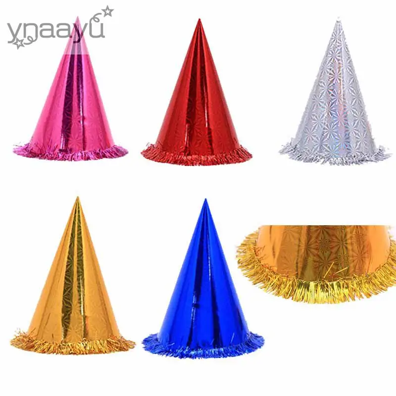 

Ynaayu 6pcs/set Party Hat Bright Color Hats Party Celebration Children Adult Cartoon Map Baby Kids Party Hats For Birthday Party