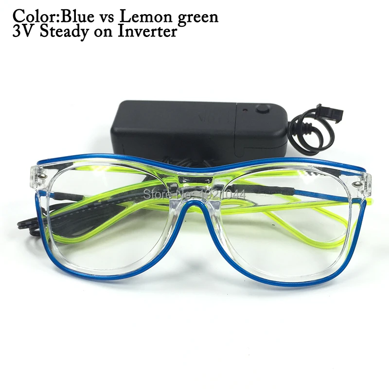 Новый дизайн Двухцветные светодиодные светящиеся прозрачные солнцезащитные