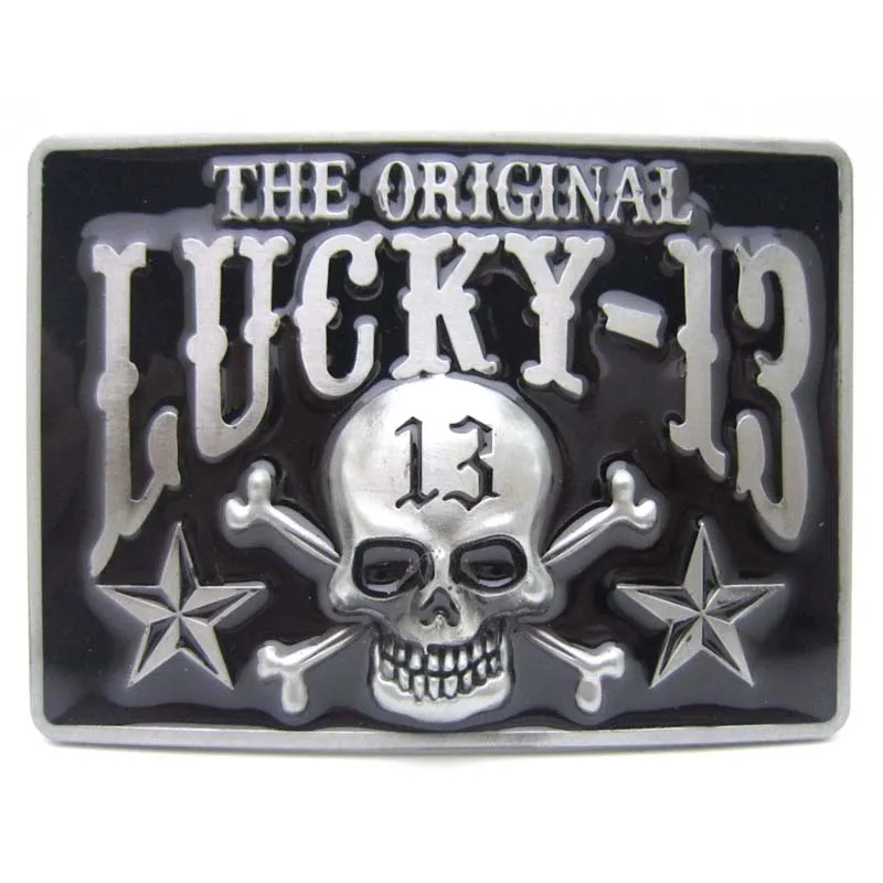 Оригинальная пряжка с черепом Lucky 13|belt buckle|skull belt bucklebelt skull buckle |