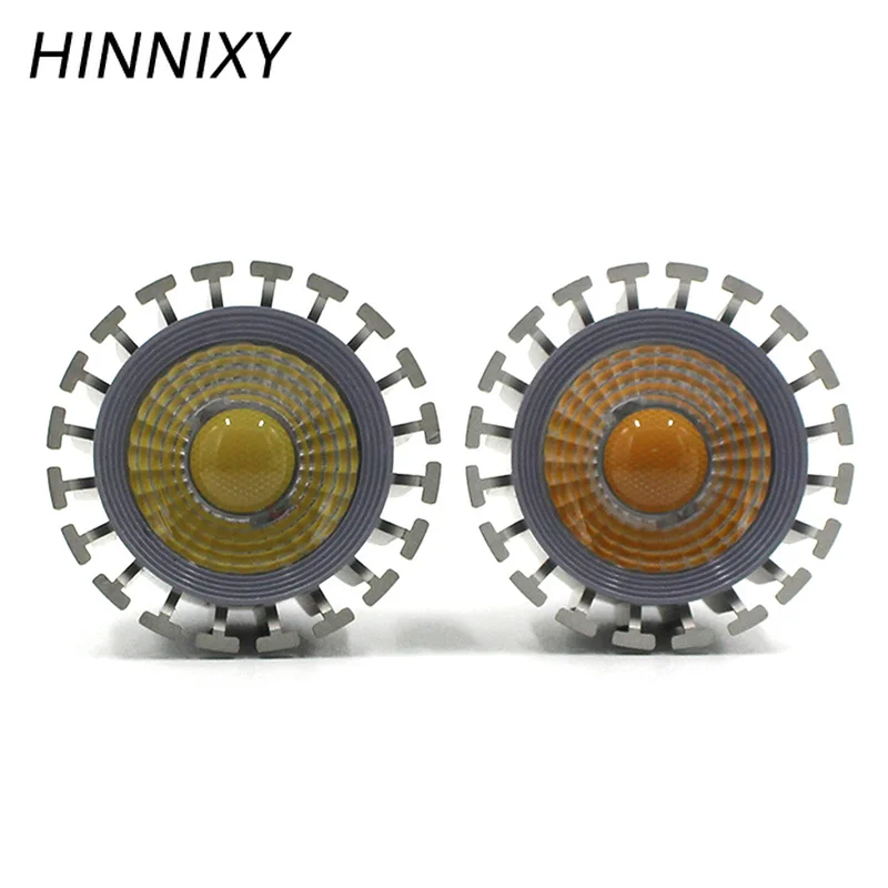 Hinnixy MR16 GU5.3 LED COB лампа 12V 5W алюминиевая чашка прожектор энергосберегающая теплый