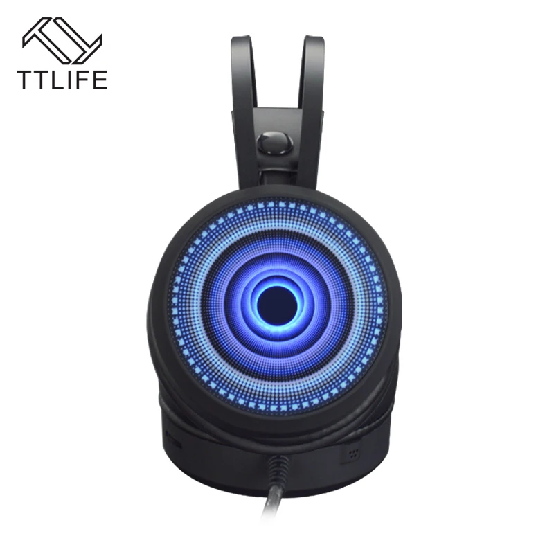 TTLIFE За-Ear Стерео Игры Гарнитура Объемного Звука Pro Наушники с Функция вибрации