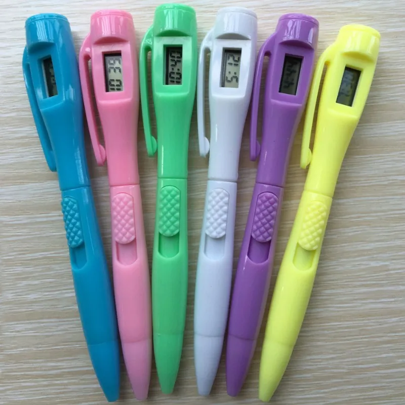 Шариковая ручка для Тестирования электронных часов шариковая с часами студентов