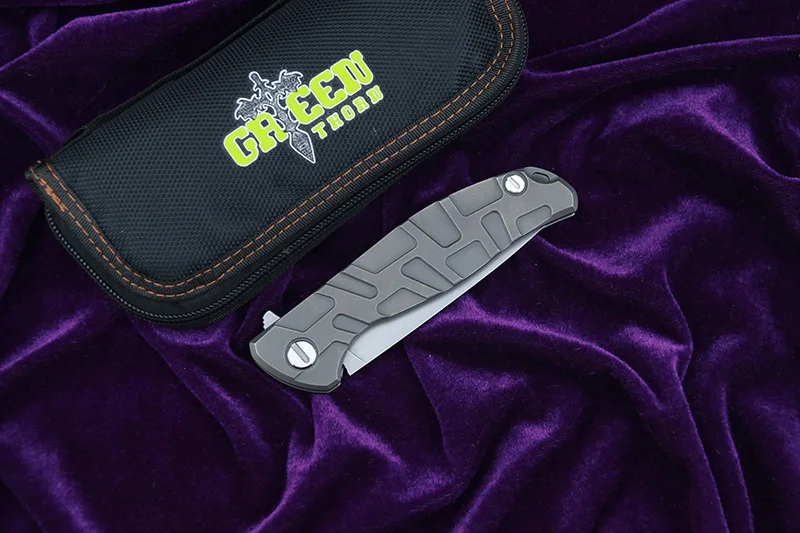 Складной нож Green thorn 95 подшипник k110 blade TC4 титановая ручка карманный для кемпинга