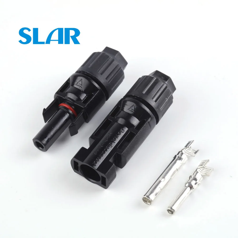 MC4 Connector 30A MC4 разъем 30A 45A 60A 80A филиал параллельное соединение 1000 В Электрический Солнечный MC4 разъем фотоэлектрической панели кабель провода подключения - Цвет: MC4 Connector 30A