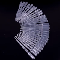 100pcs 3ml transparent pipettes disposable safe plastic eye dropper transfer graduated pipettes for lab experiment supplies
