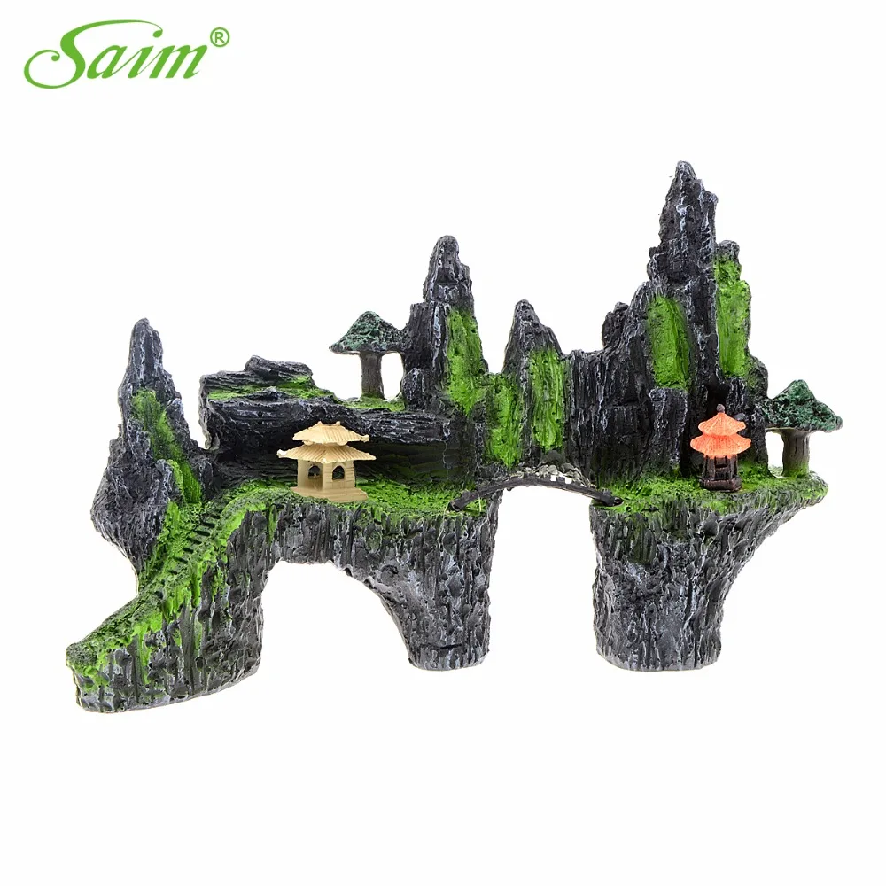 Большие искусственные камни для сада камней аквариумов аквариум с видом на горы