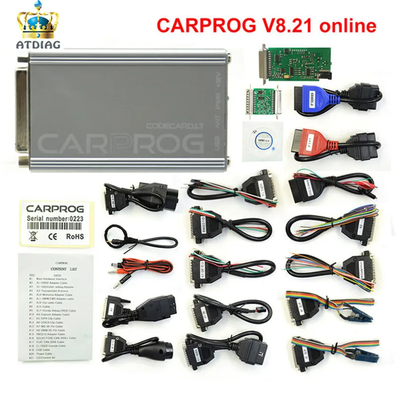 Высоко Качественный программатор CARPROG V8.21 онлайн версия Авто Ремонт инструмента Carprog Полный V8.21 лучше, чем V10.05/V10.93 Автомобиль prog чем CARPROG