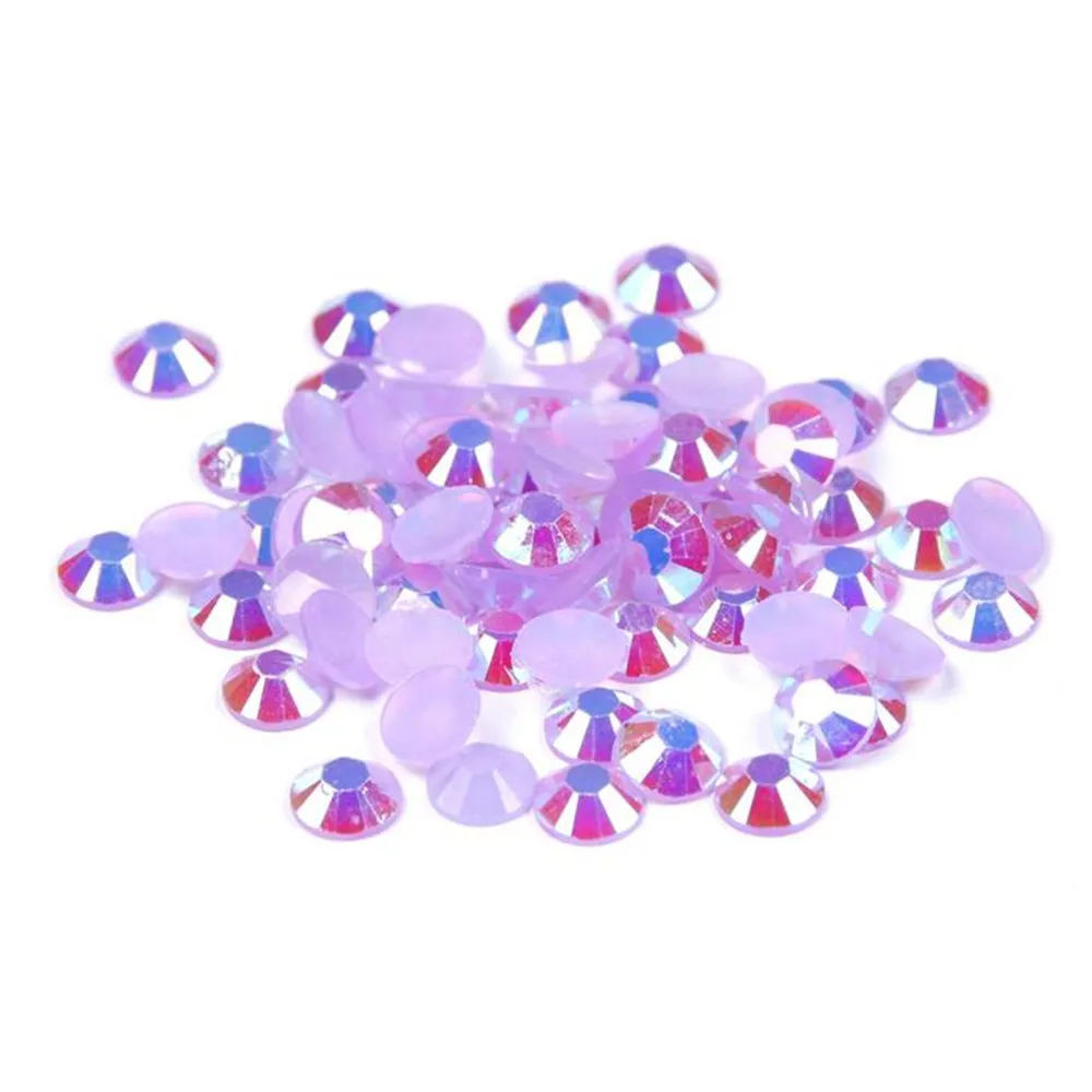 Блестящие фиолетовые стразы из смолы 2 мм 3 4 5 6 без клея для художественного