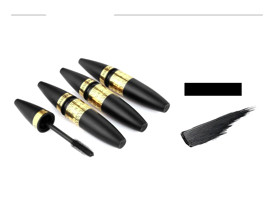 NAQIER тушь для ресниц Длина Длинные загнутые Mascaras 4D шелковое волокно Тушь для ресниц Водонепроницаемая римельная тушь для ресниц «Rimmel» большие глаза