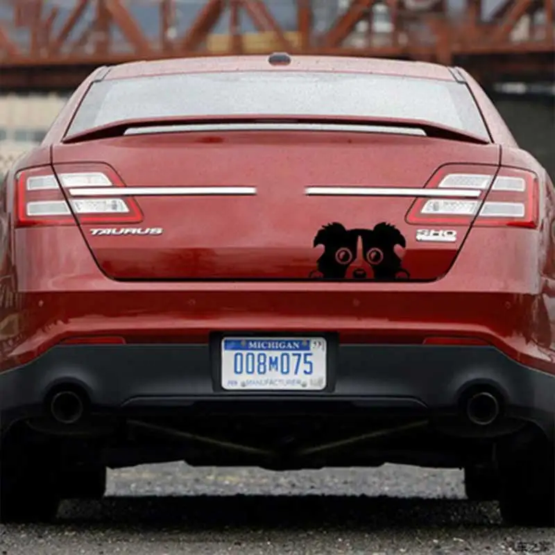 

EE support Creative Cartoon Dog Random Stickers for Car Body Vinyl Decal Reflective Doodle DIY Car Styling Decoration 6 Colors