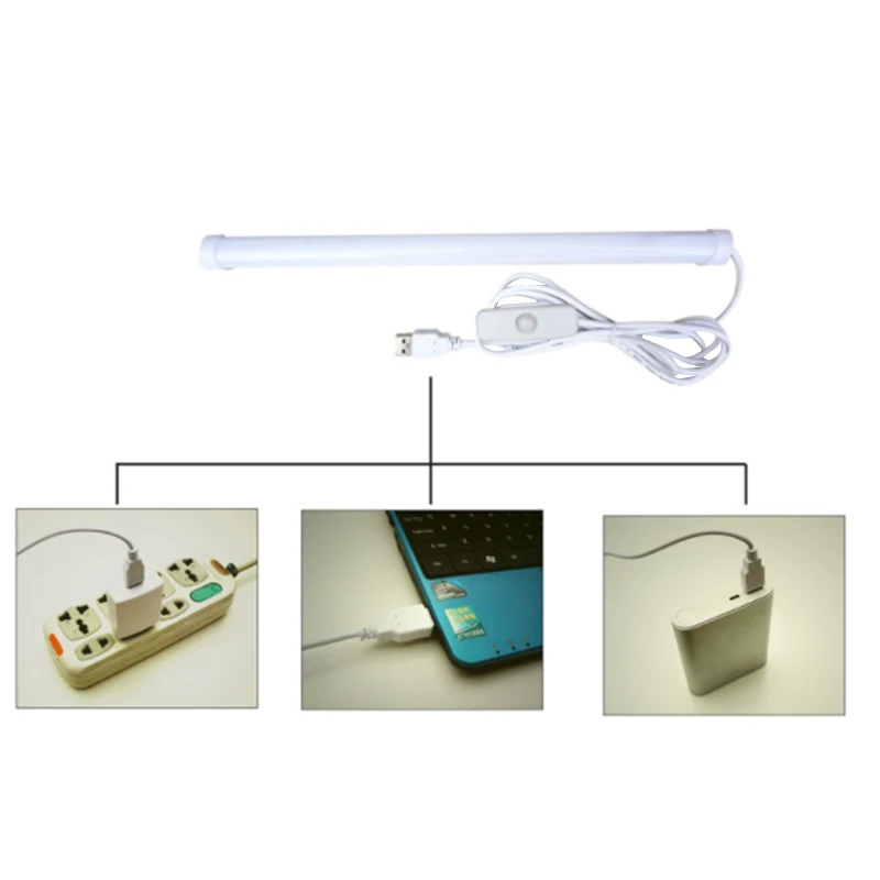 5 В USB 2 м светодиодная полоса Светодиодная настольная лампа для прикроватной