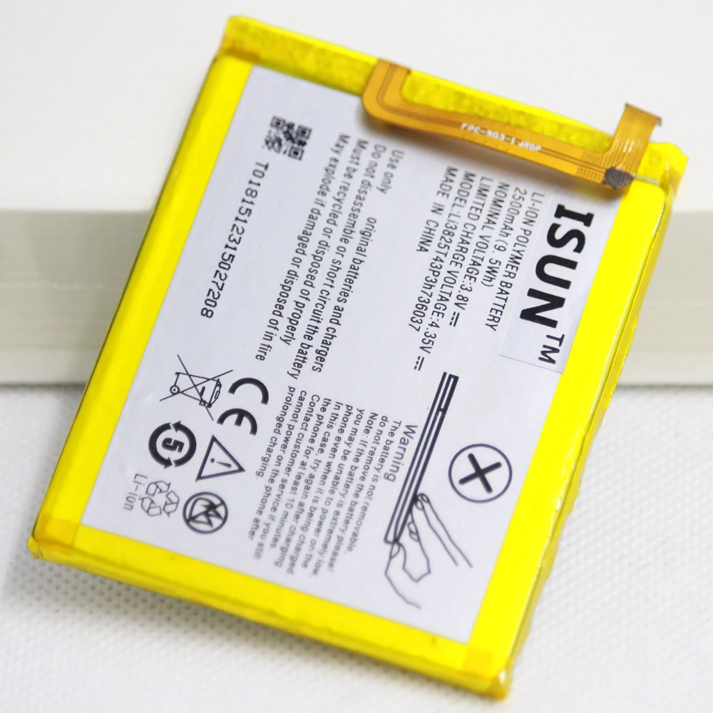Внутренняя батарея Li3825T43P3h736037 для ZTE Blade BV0720 A2 V7 Lite Dual SIM литий-ионная 20 шт./лот 2500