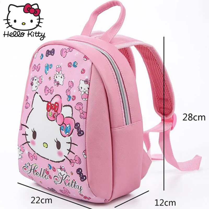 Милый плюшевый рюкзак с рисунком Hello Kitty розовый детский 3D кота школьный для