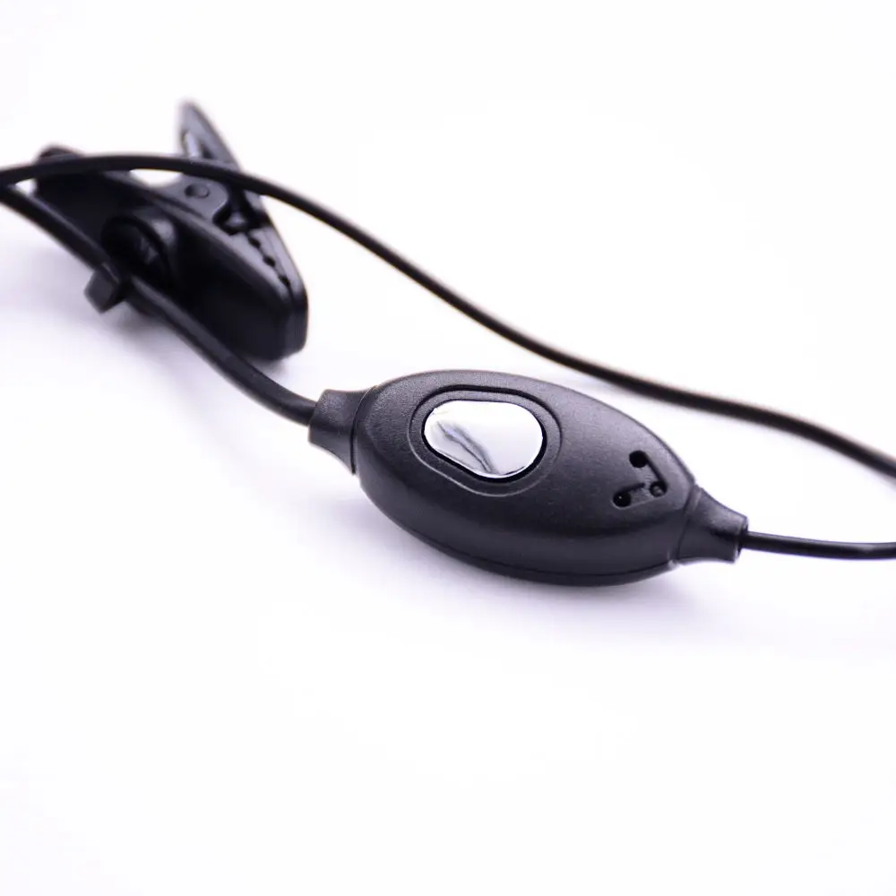 Наушники BAOFENG PTT с микрофоном и зажимом одинарные наушники пуш апом для Kenwood TYT Baofeng