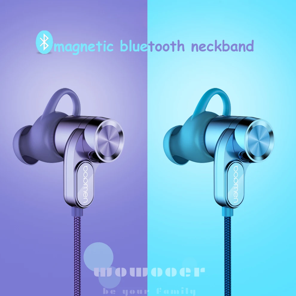 Магнитные Bluetooth наушники спортивные Высокое качество Бас шумоподавление hifi