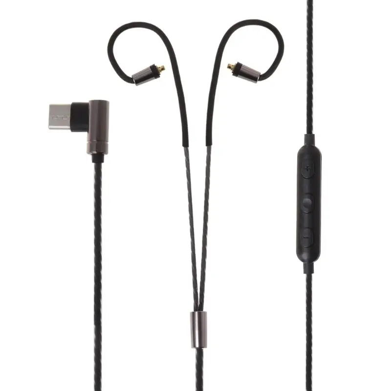 Тип C наушники аудио кабель MMCX микрофон для Shure наушников SE215/315/535/846/425