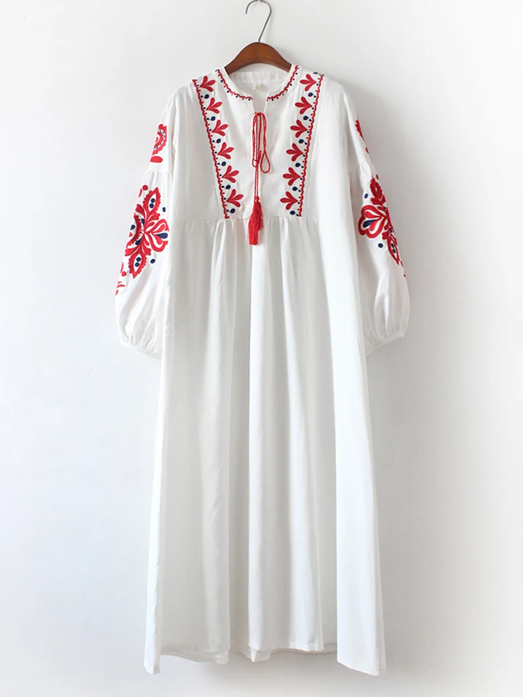 HAMALIEL Ретро стиль этнический женское длинное платье осень 2018 бохо Цветочная