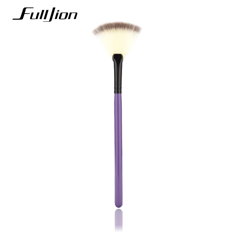 Тонкая веерообразная пудра консилор хайлайтер для макияжа кисть нейл арта