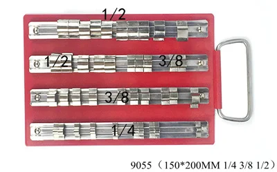 stainless steel 3 шт пластиковые разъемы для инструментов, органайзер, набор 1/" 3/8" 1/", гнездо, лоток, рейка, держатель для хранения, рукав, полка, подставка для дома, гаража - Цвет: stainless steel