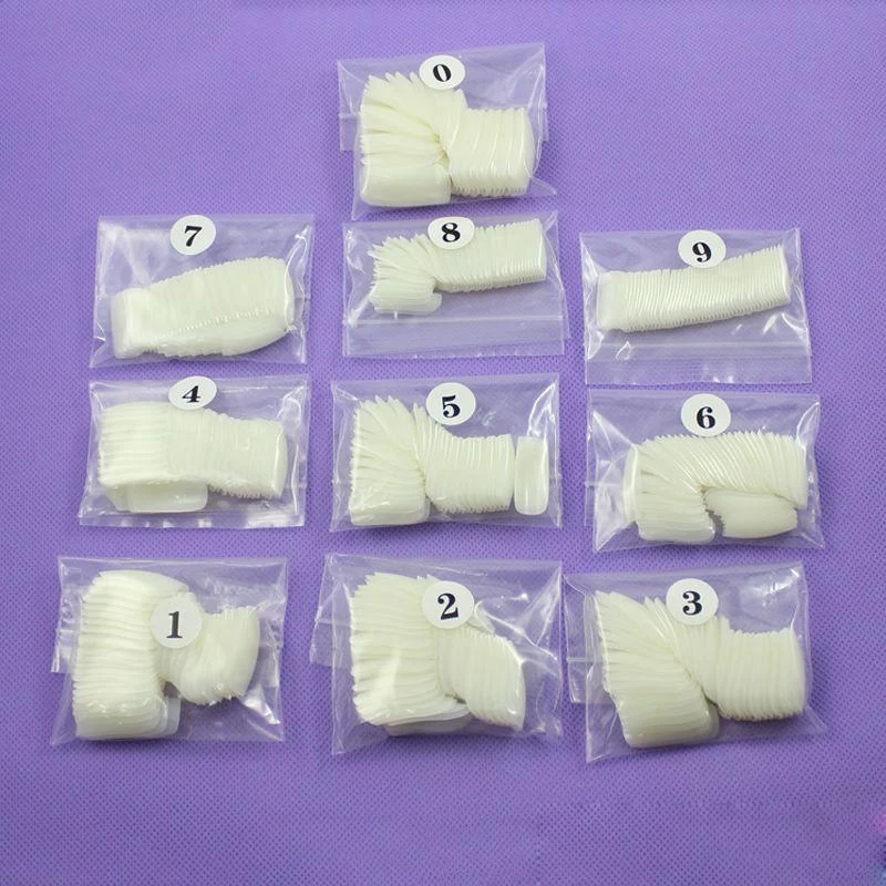 300 упаковок 500 полное покрытие натуральные ногти накладные акриловые Типсы ABS